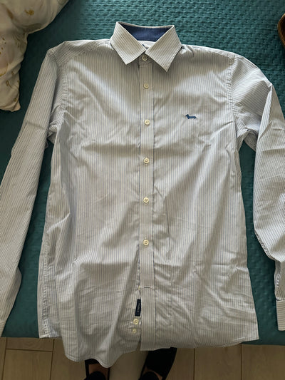 Camicia a Righe Blu e Bianche MCS Uomo Taglia S